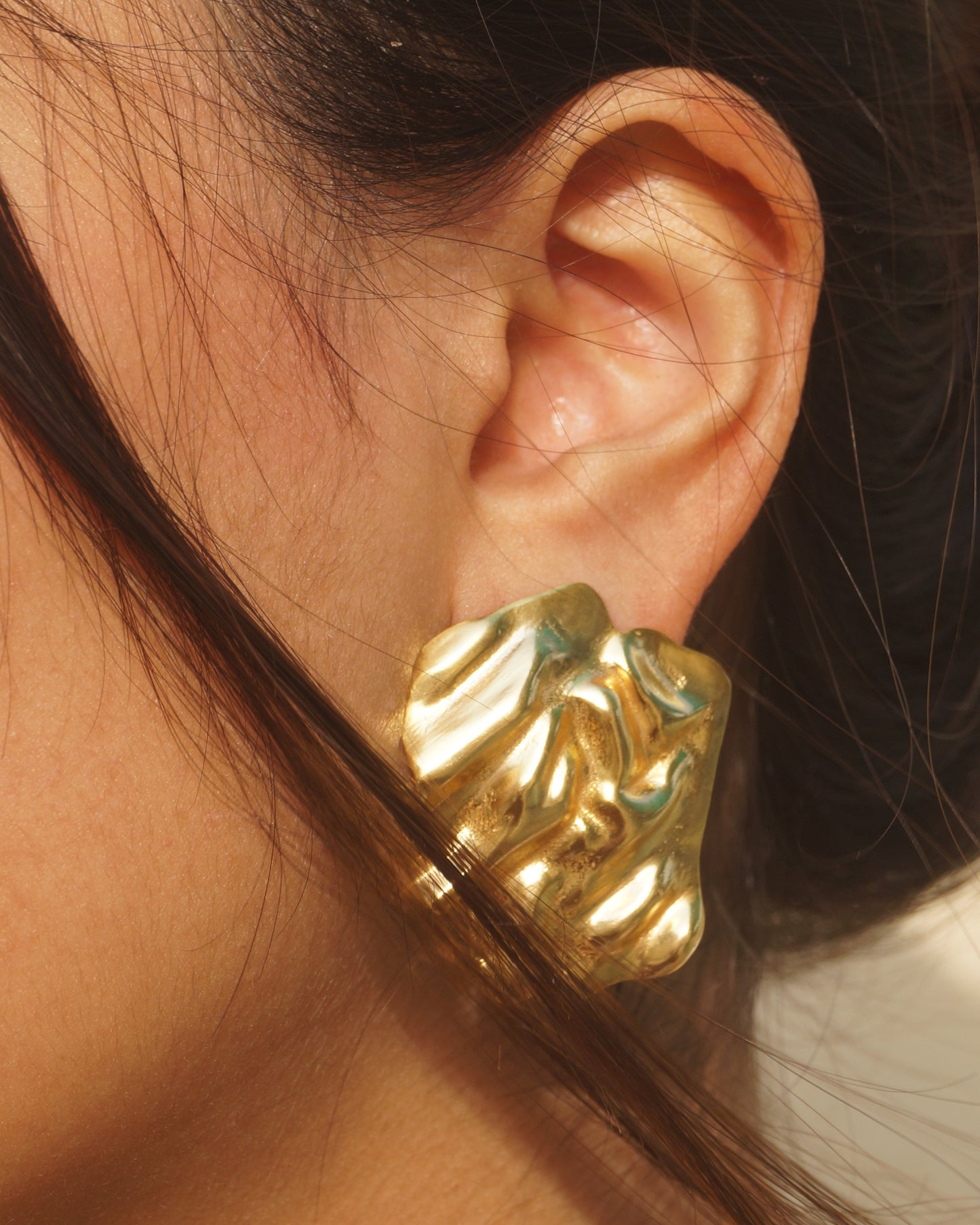 Molten Gold Earrings