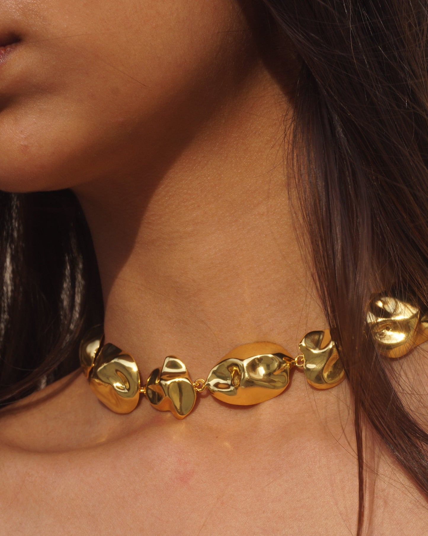 Gold-dipped Lava Choker