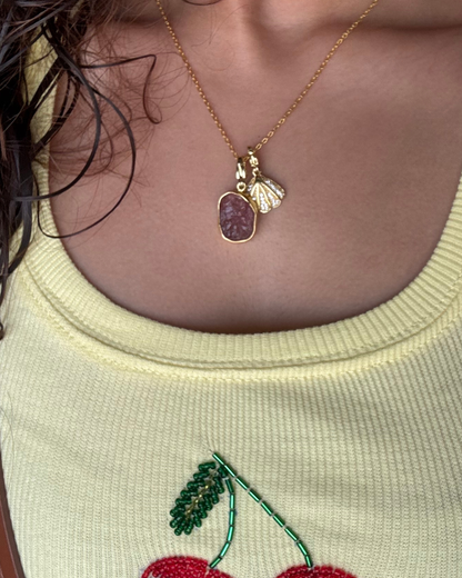 Cherry Ice Charm Necklace