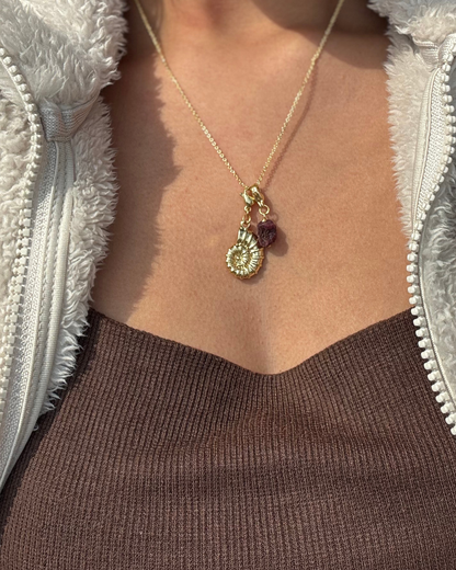 Ruby Crush Charm Necklace