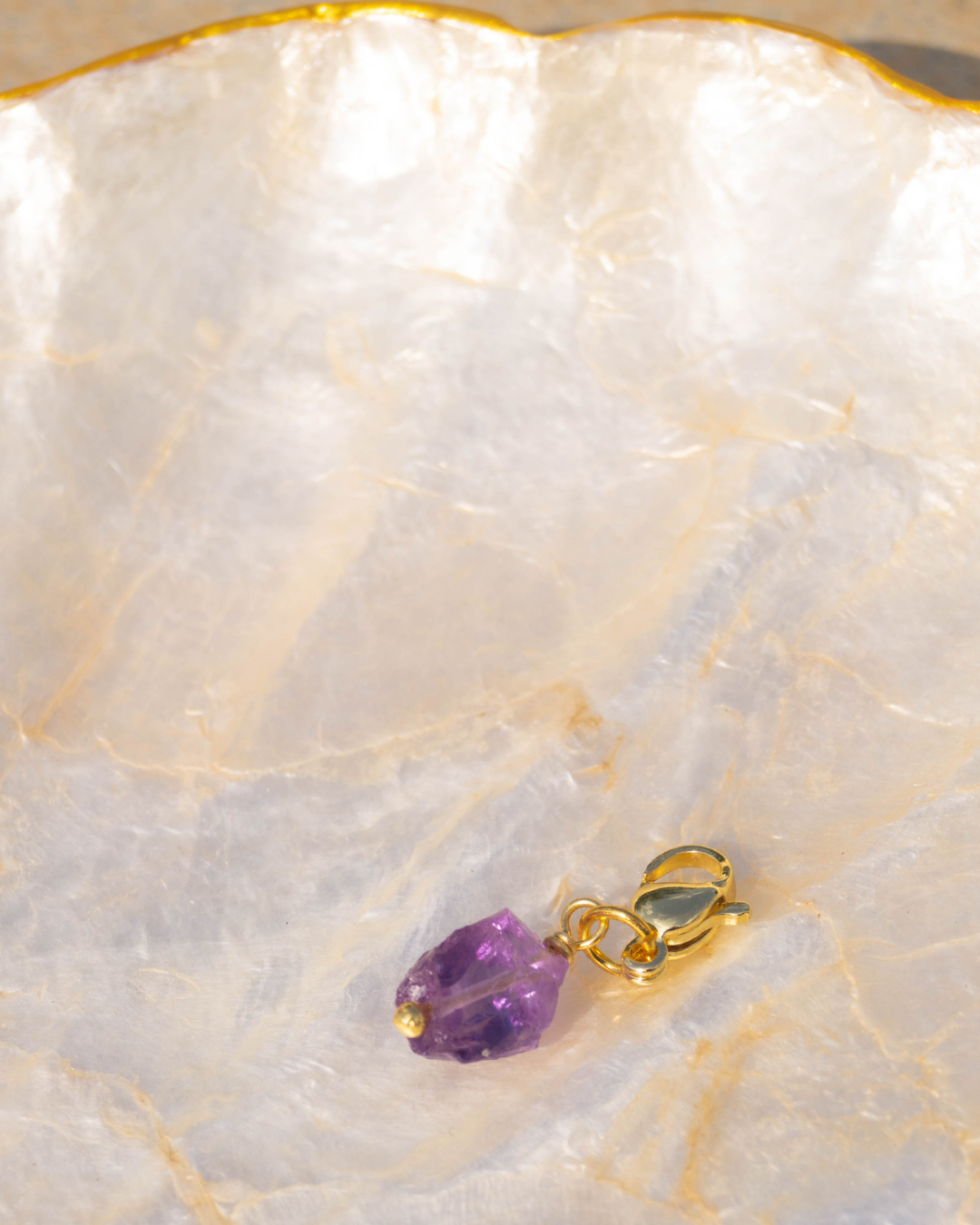 Raw Amethyst Pendant