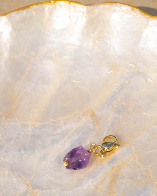 Raw Amethyst Pendant