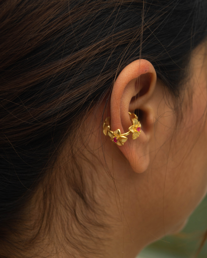 Plumeria Ear Cuff