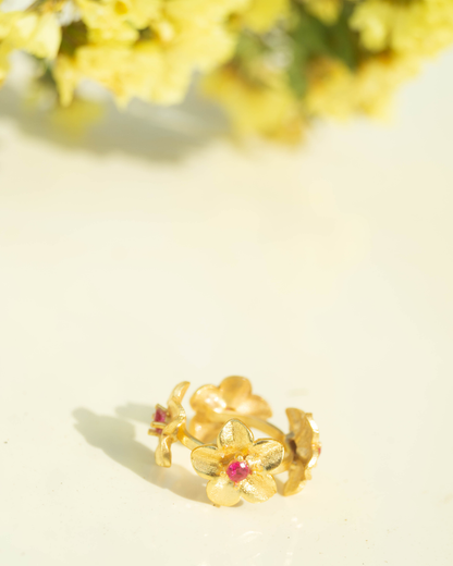Plumeria Ear Cuff