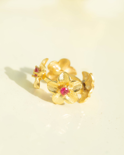 Plumeria Ear Cuff