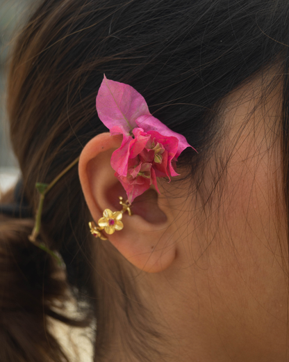 Plumeria Ear Cuff