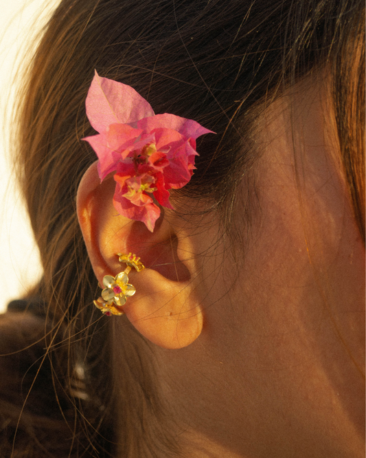 Plumeria Ear Cuff