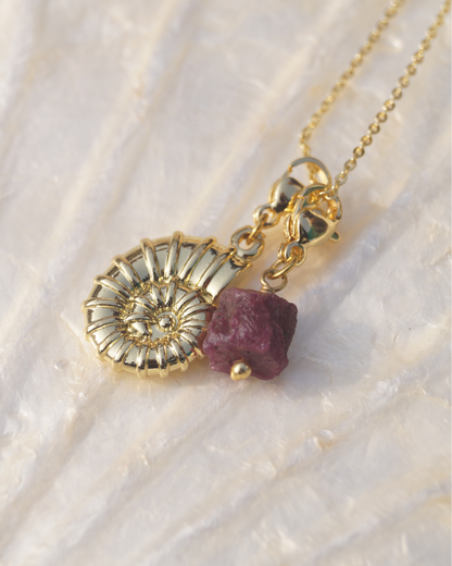Ruby Crush Charm Necklace