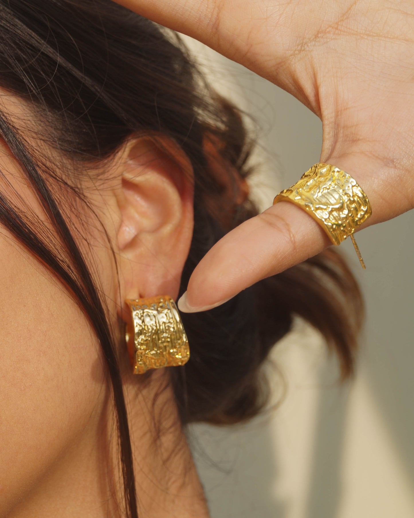 Scorched Gold Earrings