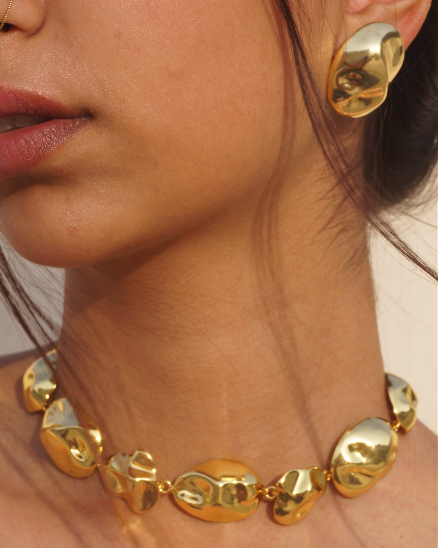 Gold-dipped Lava Choker