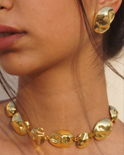 Gold-dipped Lava Choker