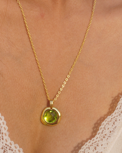 Olive Glow Necklace