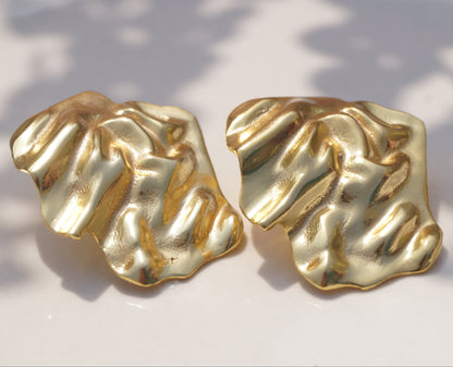 Molten Gold Earrings