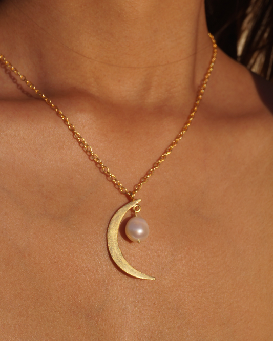 Crescent Drop Necklace