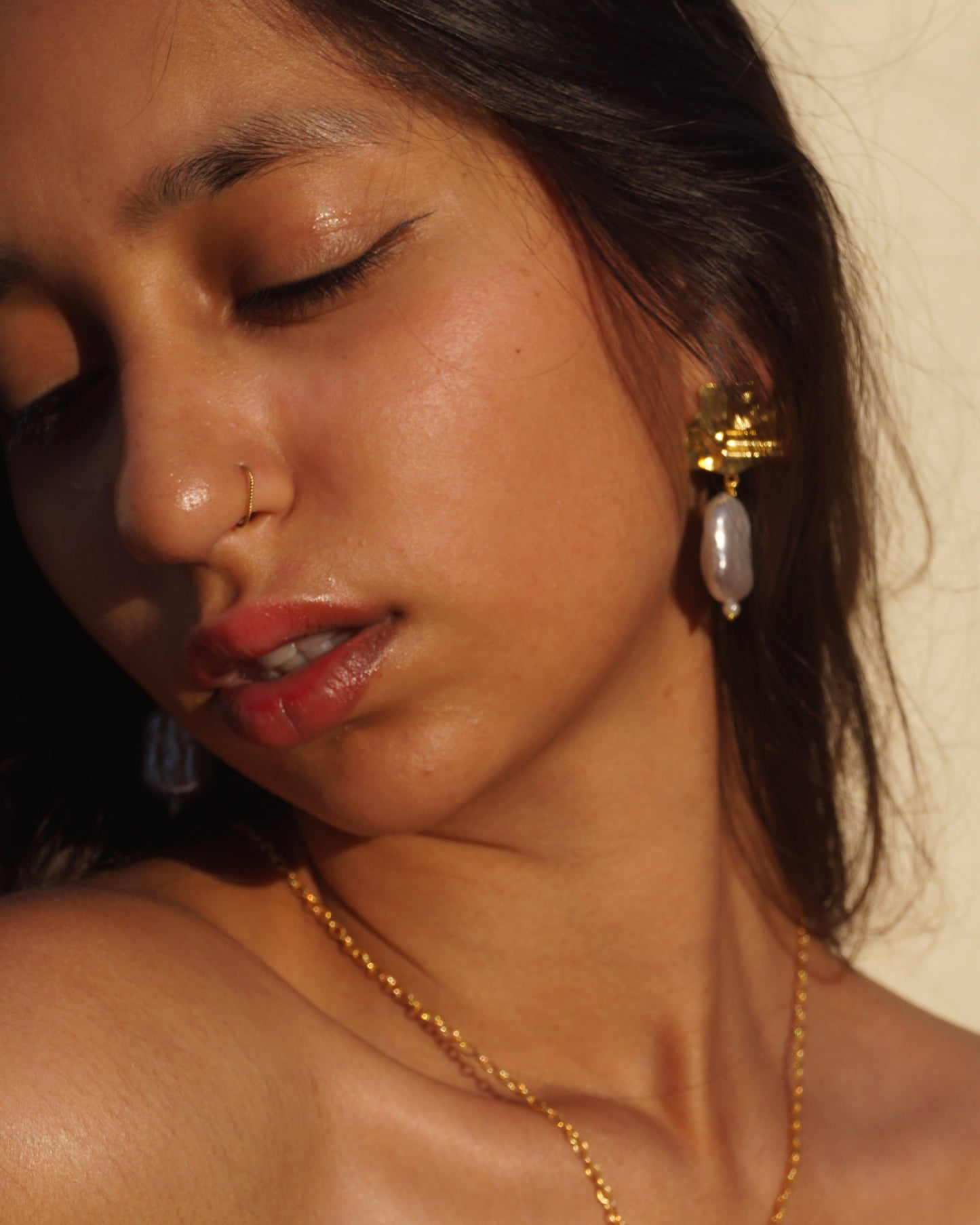 Gilded Pearl-Drop